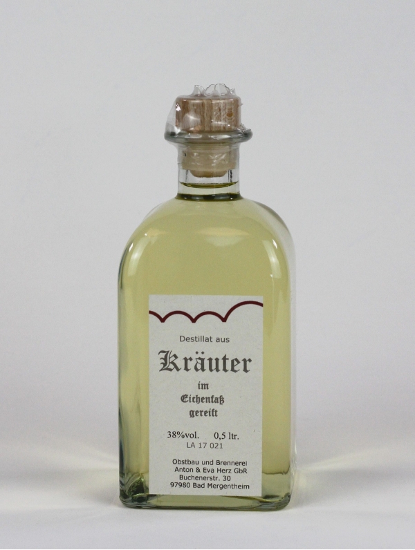 Destillat aus Kräutern im Eichenfass gelagert ArtNr.: 1203